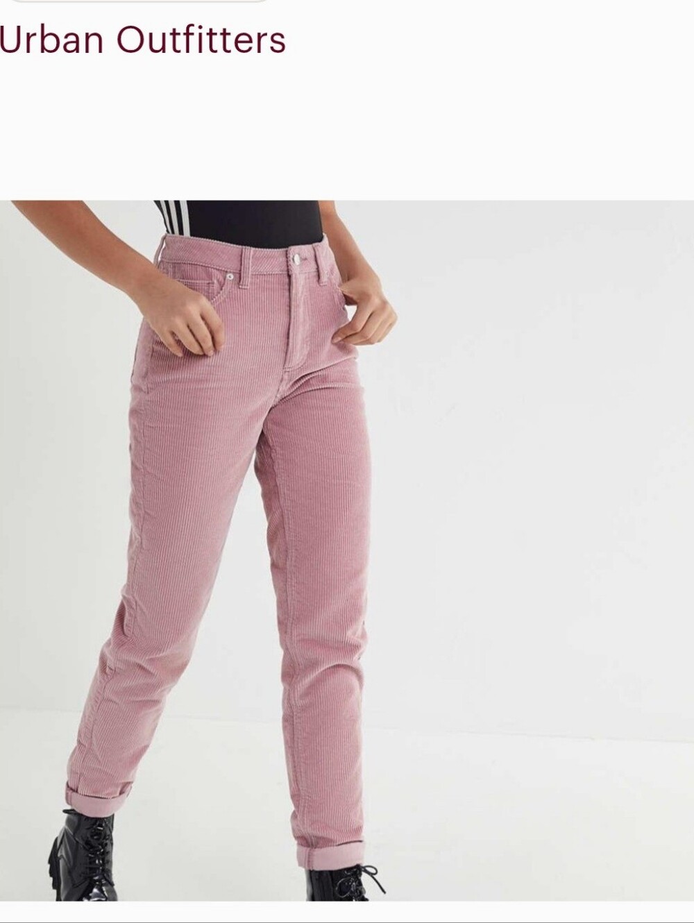 BdG ( Urban Outfitters) Corduroy Straight-Leg Mom Jeans-25